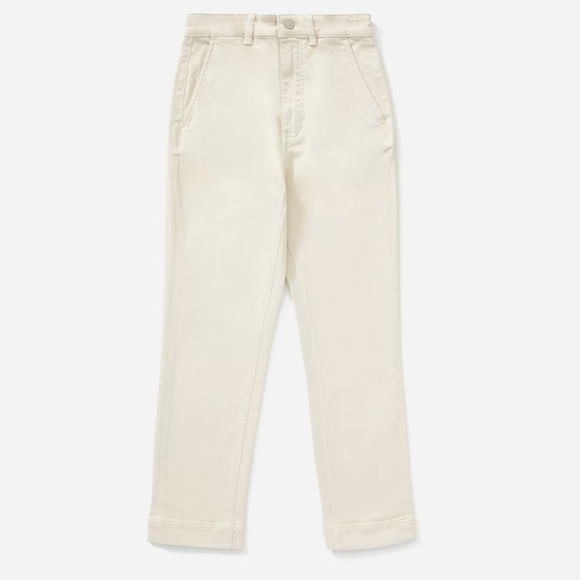EVERLANE Slim Leg Crop Trouser in Sandstone - Picture 4 of 13